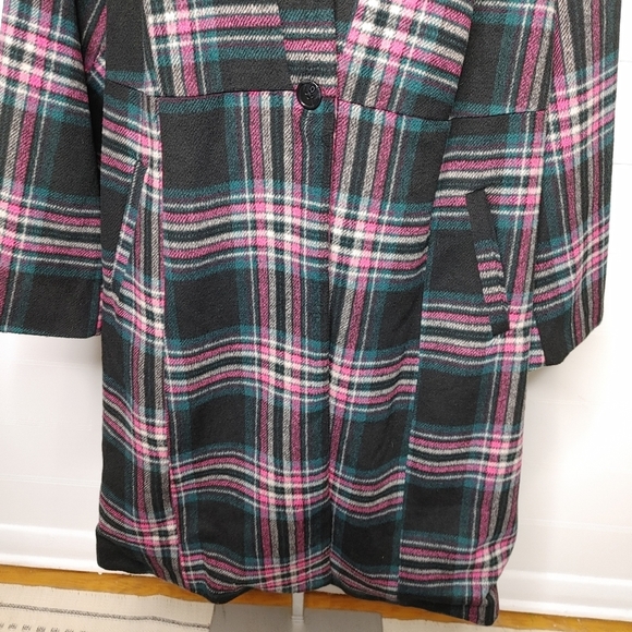 TORRID Plaid Wool Coat Size 6 (6X) - Picture 5 of 14